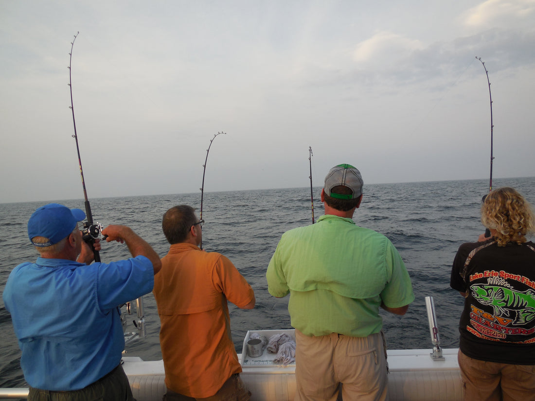 Rods for Lake Erie Walleye Trolling with line counter reels