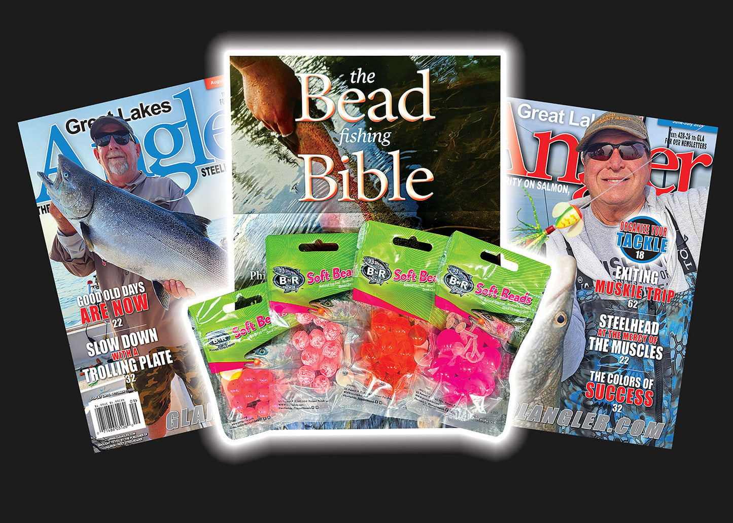 BnR TACKLE 4 PACK OF SOFT BEADS PLUS BOOK PLUS 2 YEAR GLA DIGITAL SUBSCRIPTION SPECIAL OFFER!