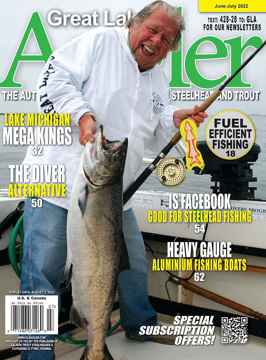Single Issue of Great Lakes Angler magazine in print