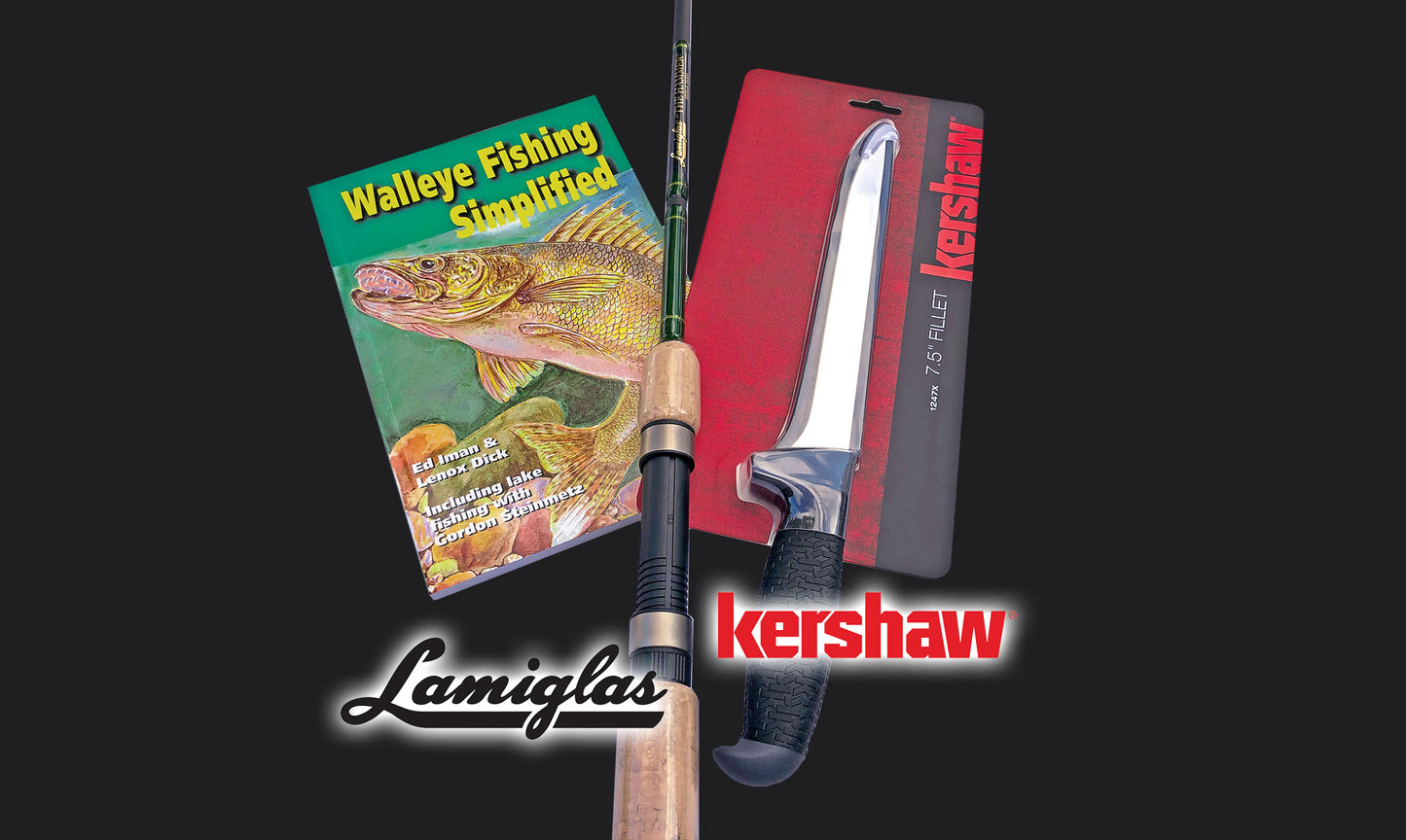 Lamiglas Walleye Rod PLUS FREE: Kershaw Fillet Knife - Walleye