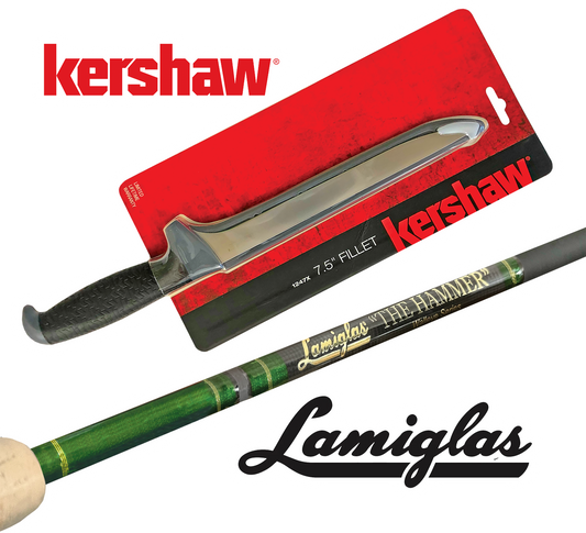 Lamiglas Walleye Rod Plus FREE Kershaw knife and 1 yr subscription to Great Lakes Angler digital magazine